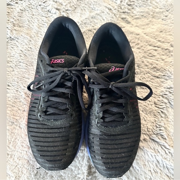 ASICS Black and Pink Athletic Shoes - Picture 1 of 5